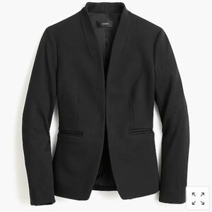 J. Crew 4 Black Going Out Blazer Open Front
